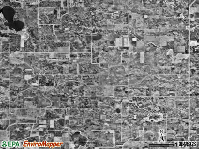 Round Grove township, Minnesota satellite photo by USGS