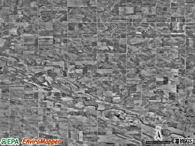Flora township, Minnesota satellite photo by USGS