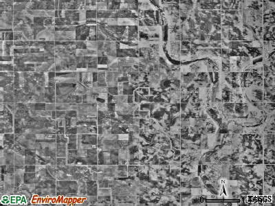 Henryville township, Minnesota satellite photo by USGS