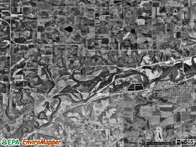 Faxon township, Minnesota satellite photo by USGS