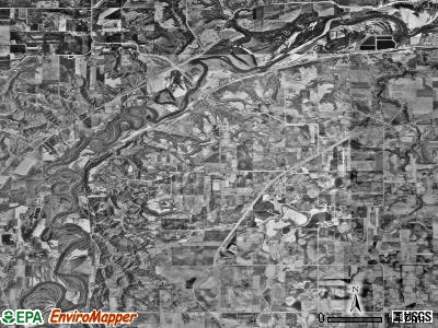Blakeley township, Minnesota satellite photo by USGS