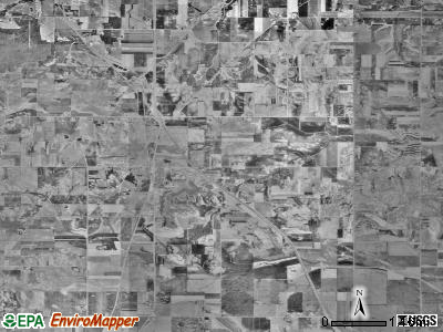 Hampton township, Minnesota satellite photo by USGS