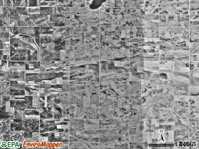 Underwood township, Minnesota satellite photo by USGS