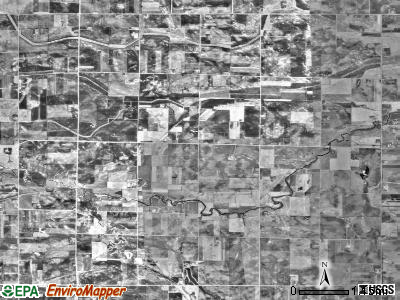 Sheridan township, Minnesota satellite photo by USGS