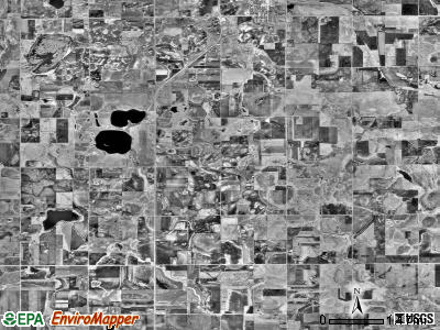 Ash Lake township, Minnesota satellite photo by USGS