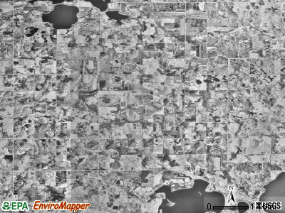Erin township, Minnesota satellite photo by USGS