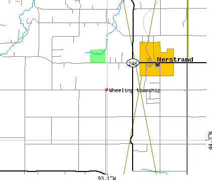 Wheeling township, MN map