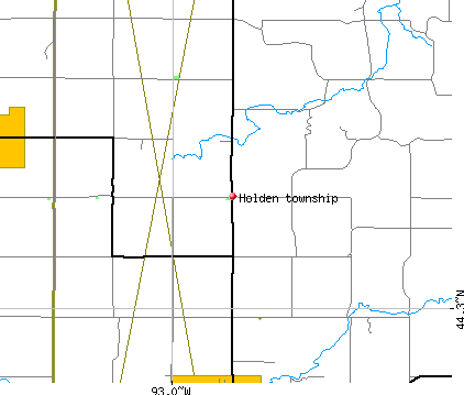 Holden township, MN map