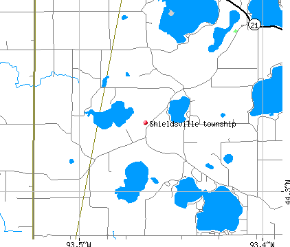 Shieldsville township, MN map
