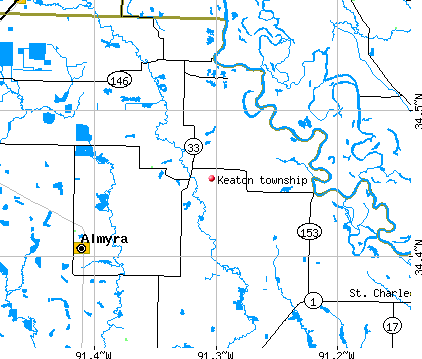 Keaton township, AR map