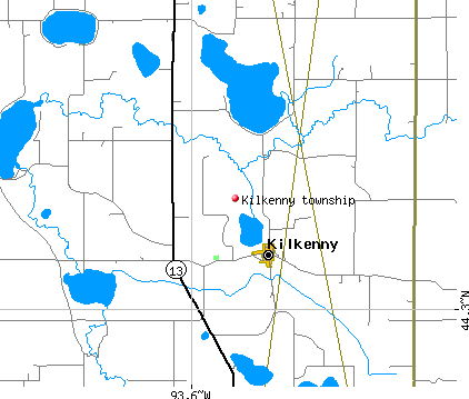 Kilkenny township, MN map