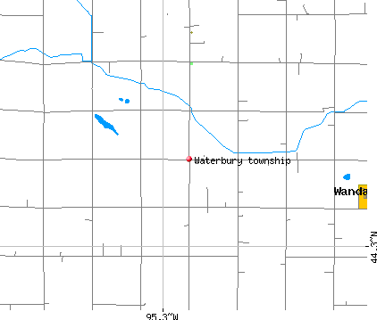 Waterbury township, MN map