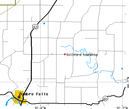 Gillford township, MN map