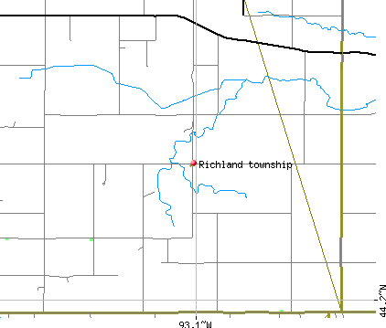 Richland township, MN map