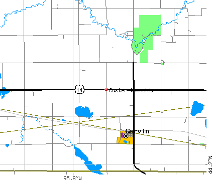 Custer township, MN map