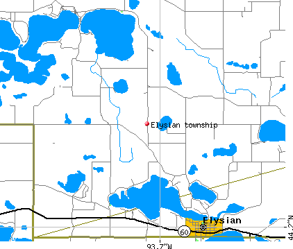 Elysian township, MN map