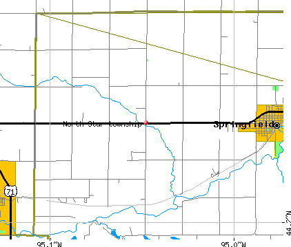 North Star township, MN map