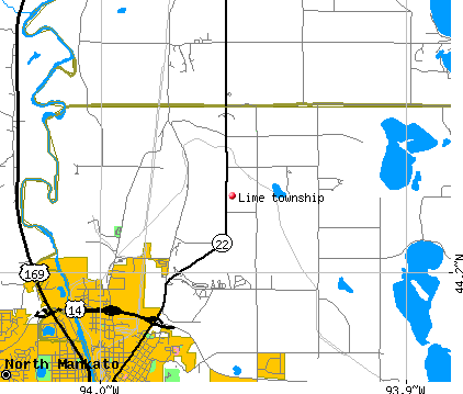 Lime township, MN map
