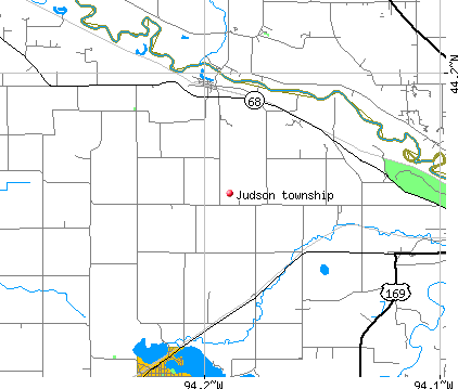 Judson township, MN map