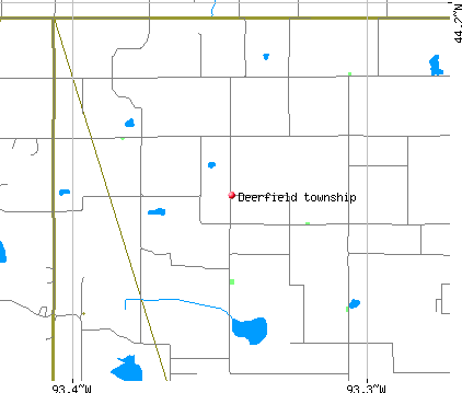 Deerfield township, MN map