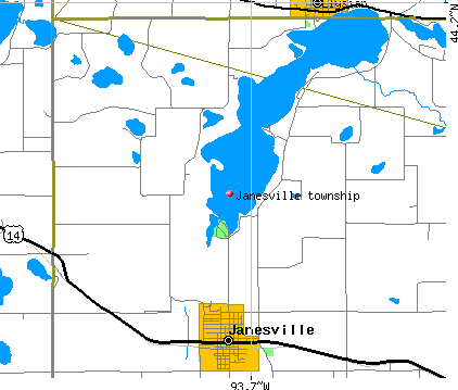Janesville township, MN map