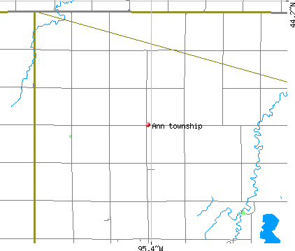 Ann township, MN map