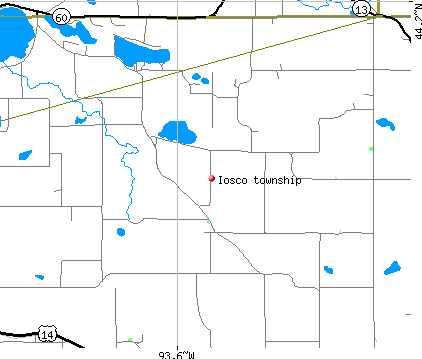Iosco township, MN map