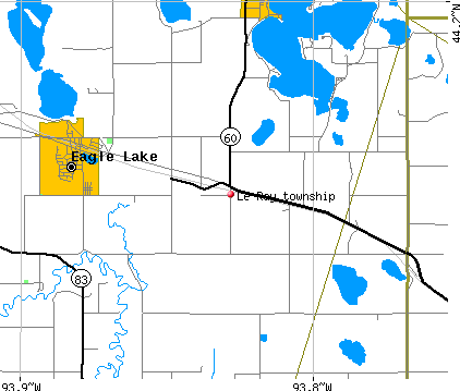 Le Ray township, MN map