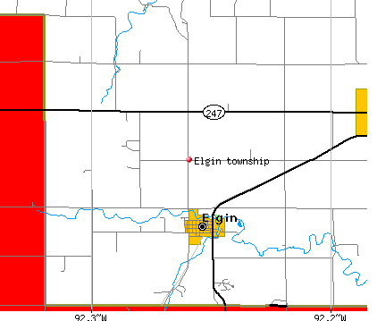 Elgin township, MN map