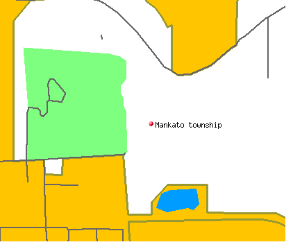 Mankato township, MN map