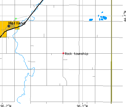 Rock township, MN map