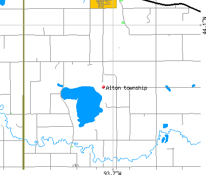Alton township, MN map