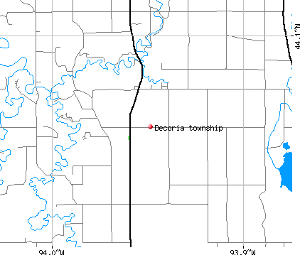 Decoria township, MN map