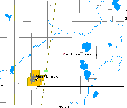 Westbrook township, MN map