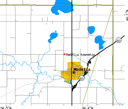 Madelia township, MN map