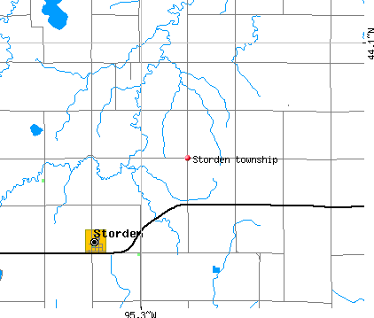 Storden township, MN map