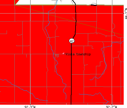 Viola township, MN map