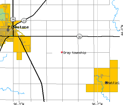 Gray township, MN map