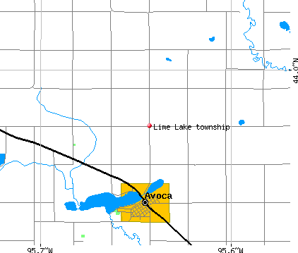 Lime Lake township, MN map