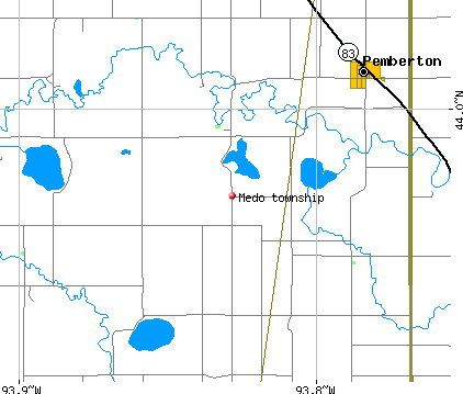 Medo township, MN map
