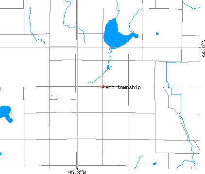 Amo township, MN map