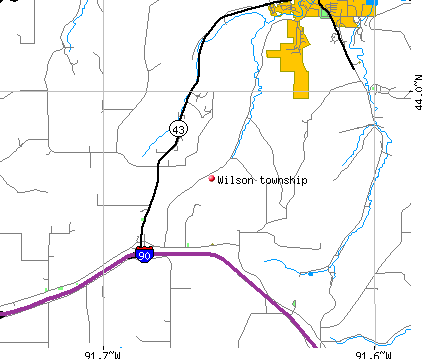 Wilson township, MN map