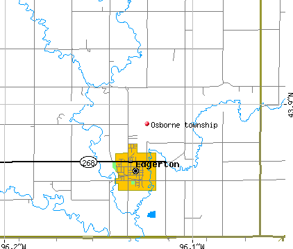 Osborne township, MN map