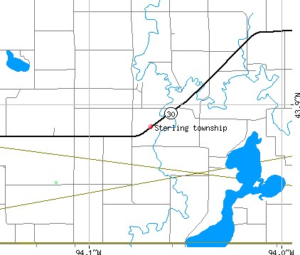 Sterling township, MN map