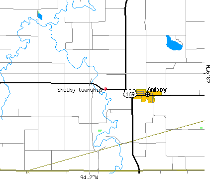 Shelby township, MN map