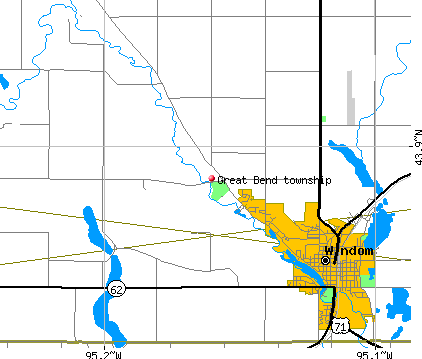 Great Bend township, MN map