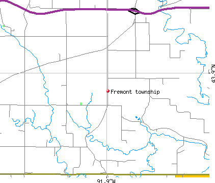 Fremont township, MN map
