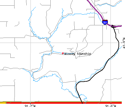 Wiscoy township, MN map