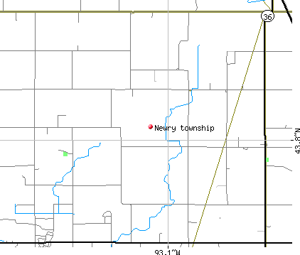 Newry township, MN map