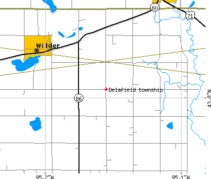 Delafield township, MN map